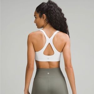 Lululemon SmoothCover yoga sports bra white size 4